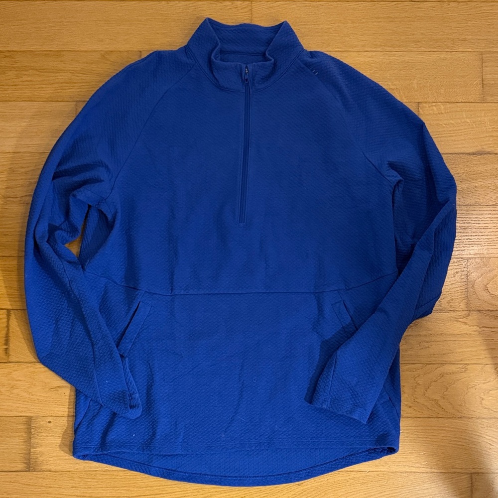 Men's Blue Quarter-Zip Sweater
